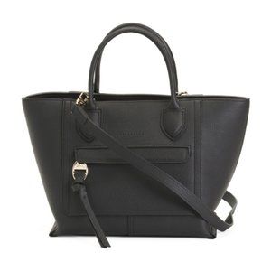 NWT LONGCHAMP Leather Mailbox Medium Tote With Detachable Shoulder Strap $905